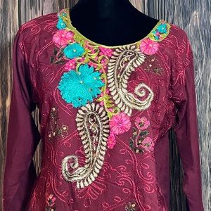 NEW Handmade Pakistani Tunic/ Salwar kameez. Sz M/L.